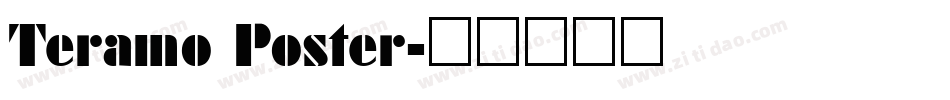 Teramo Poster字体转换